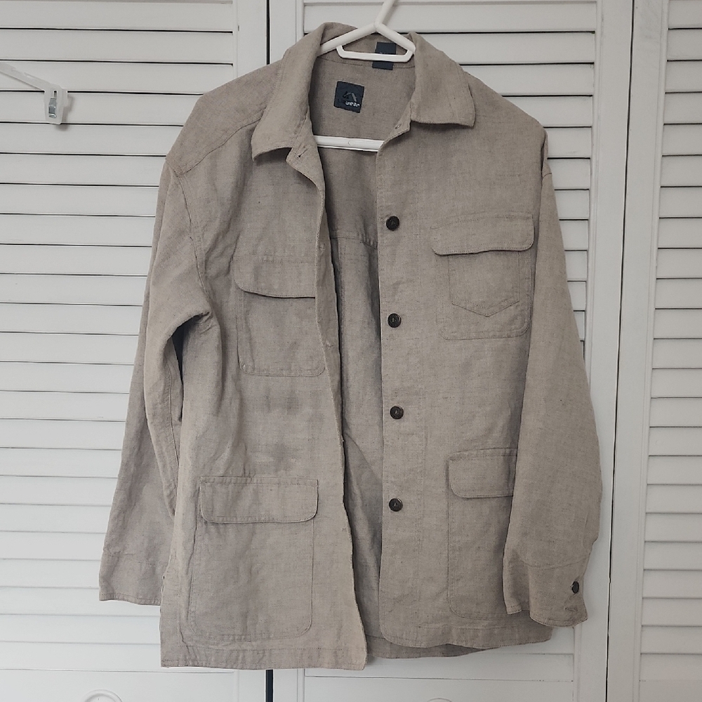 Women's Tan Shirt Jacket